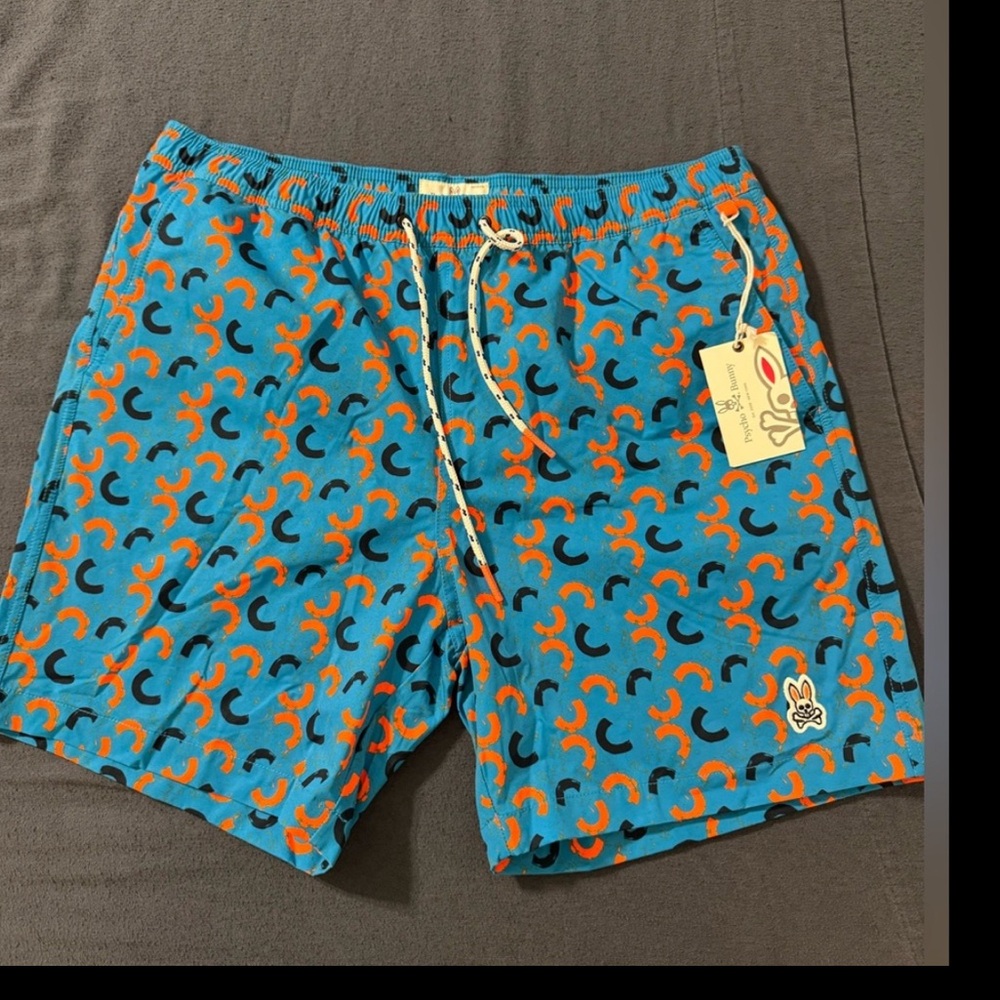Psycho Bunny Shingle size large Swim Shorts